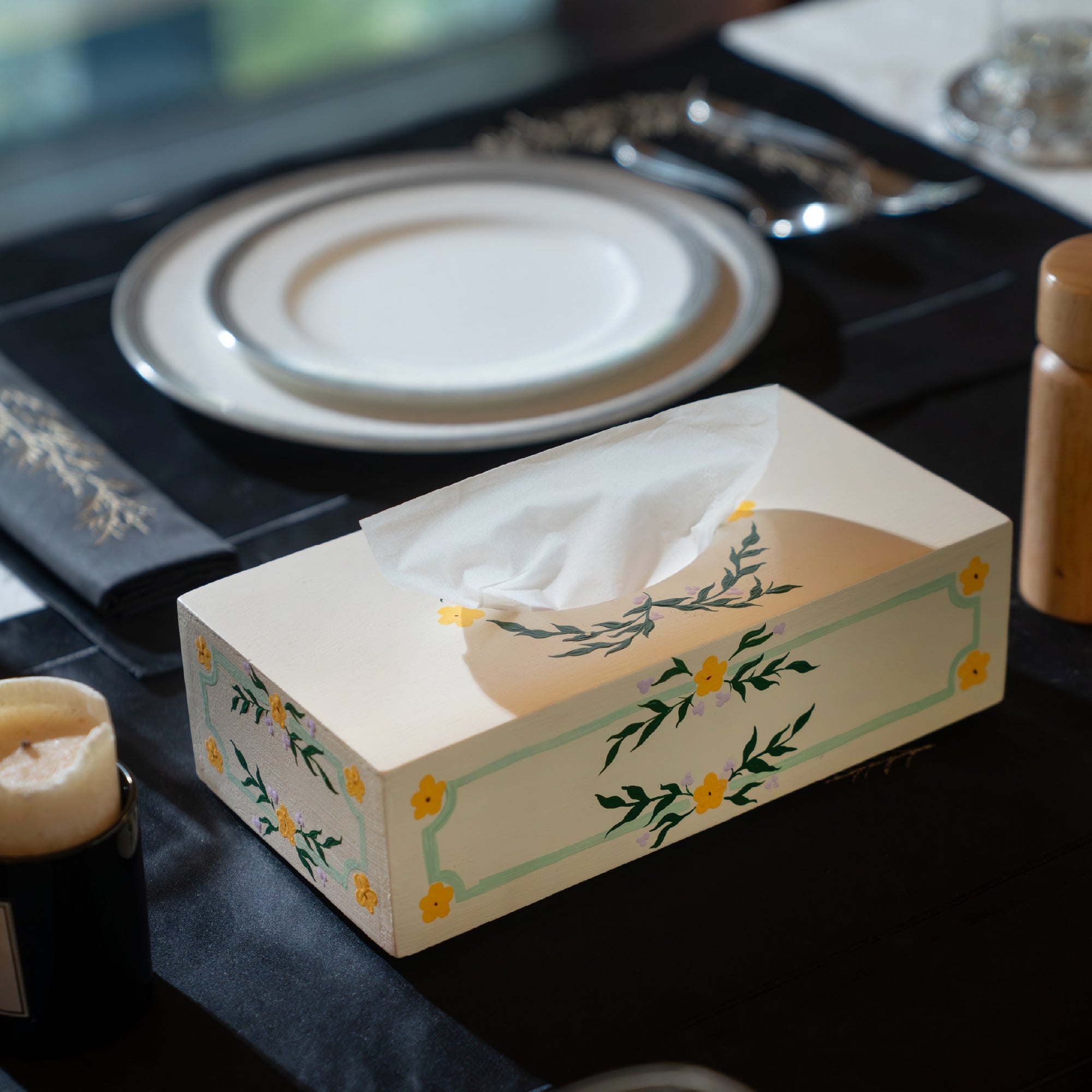 Petal Whisper Tissue Box