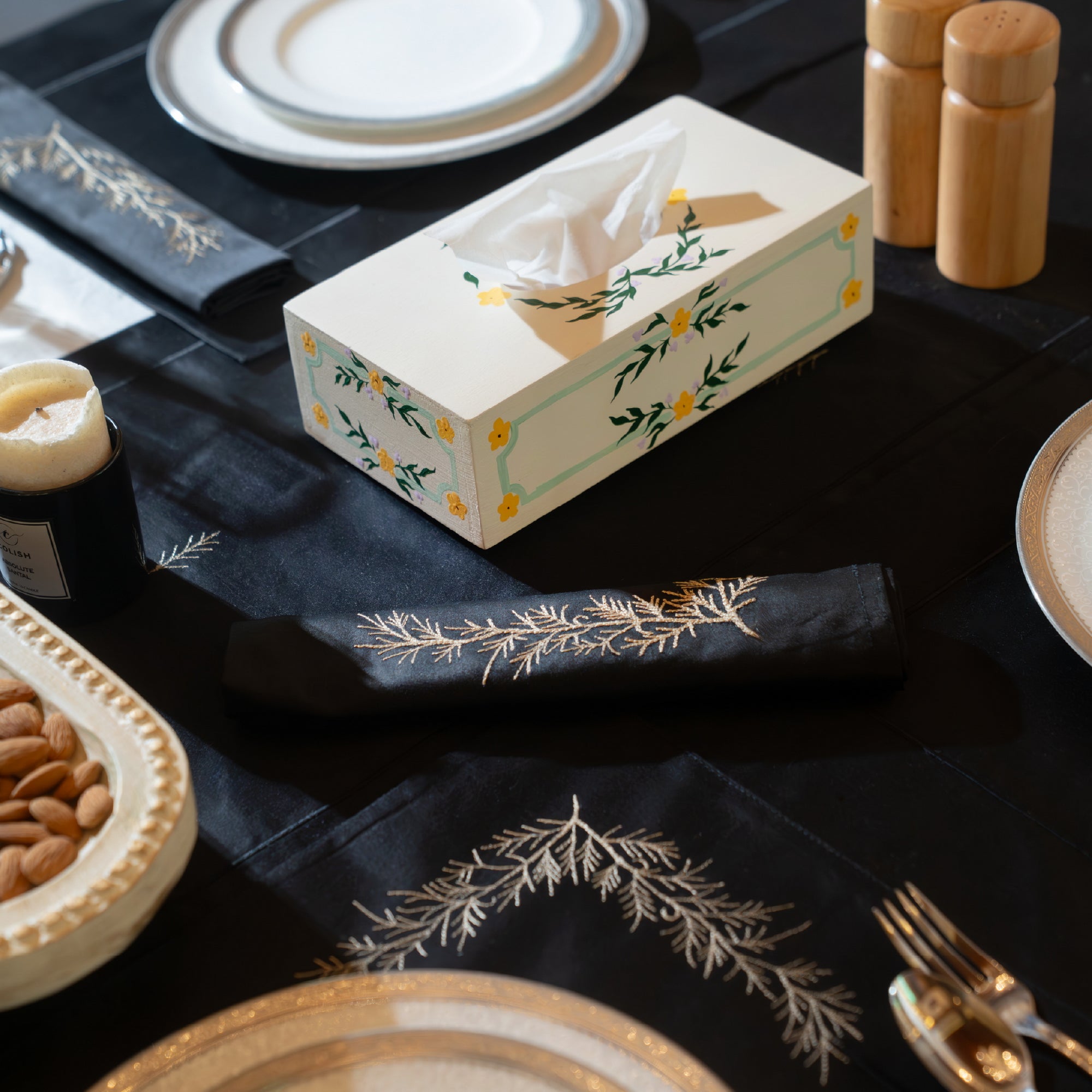 Midnight Fern Napkin