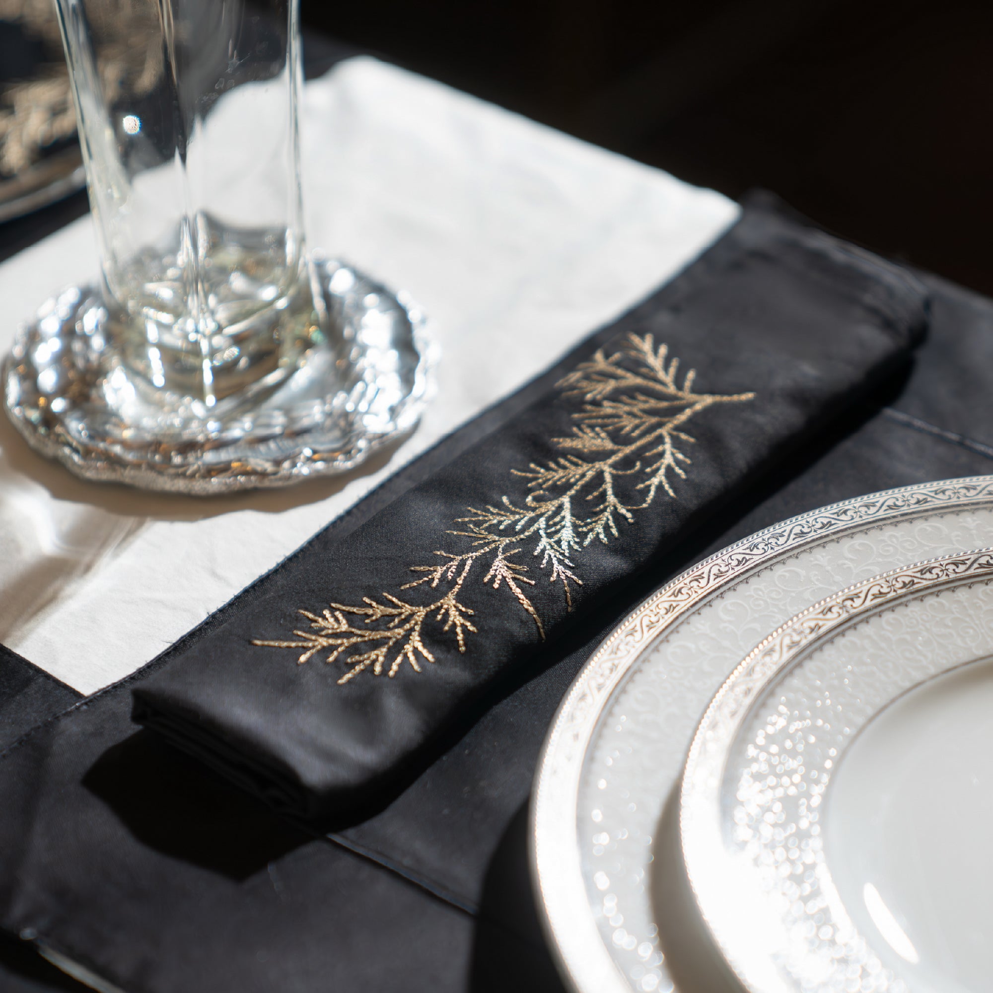 Midnight Fern Napkin
