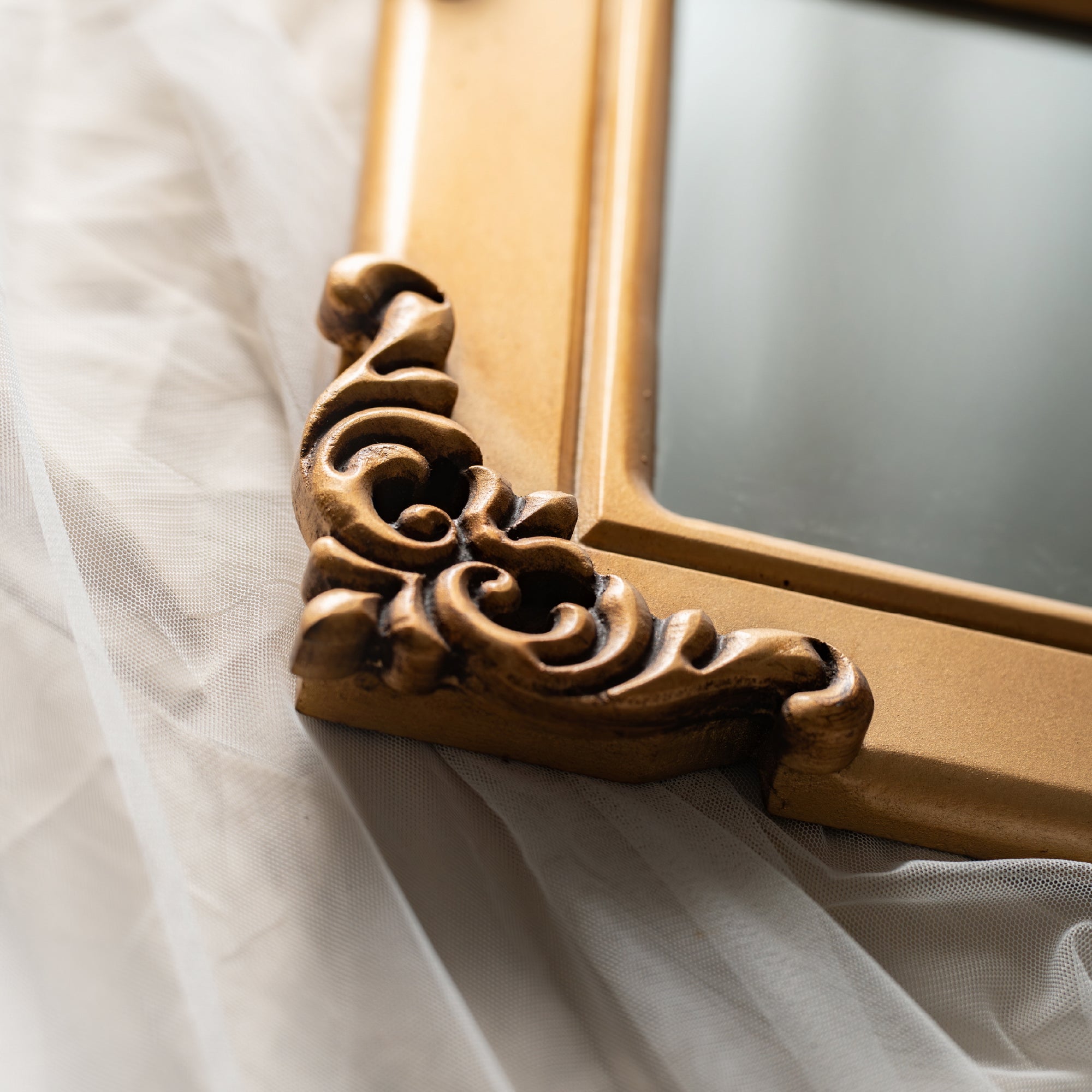 Vintage Gold Ornate Mirror Frame