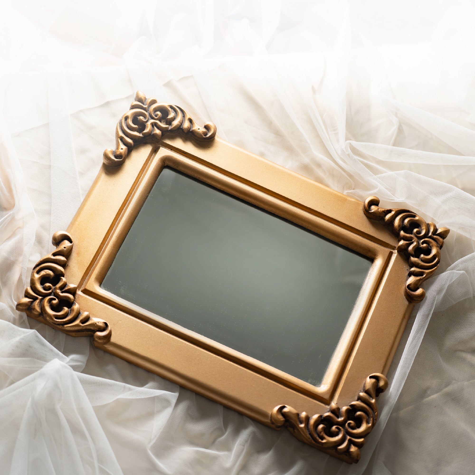 Vintage Gold Ornate Mirror Frame