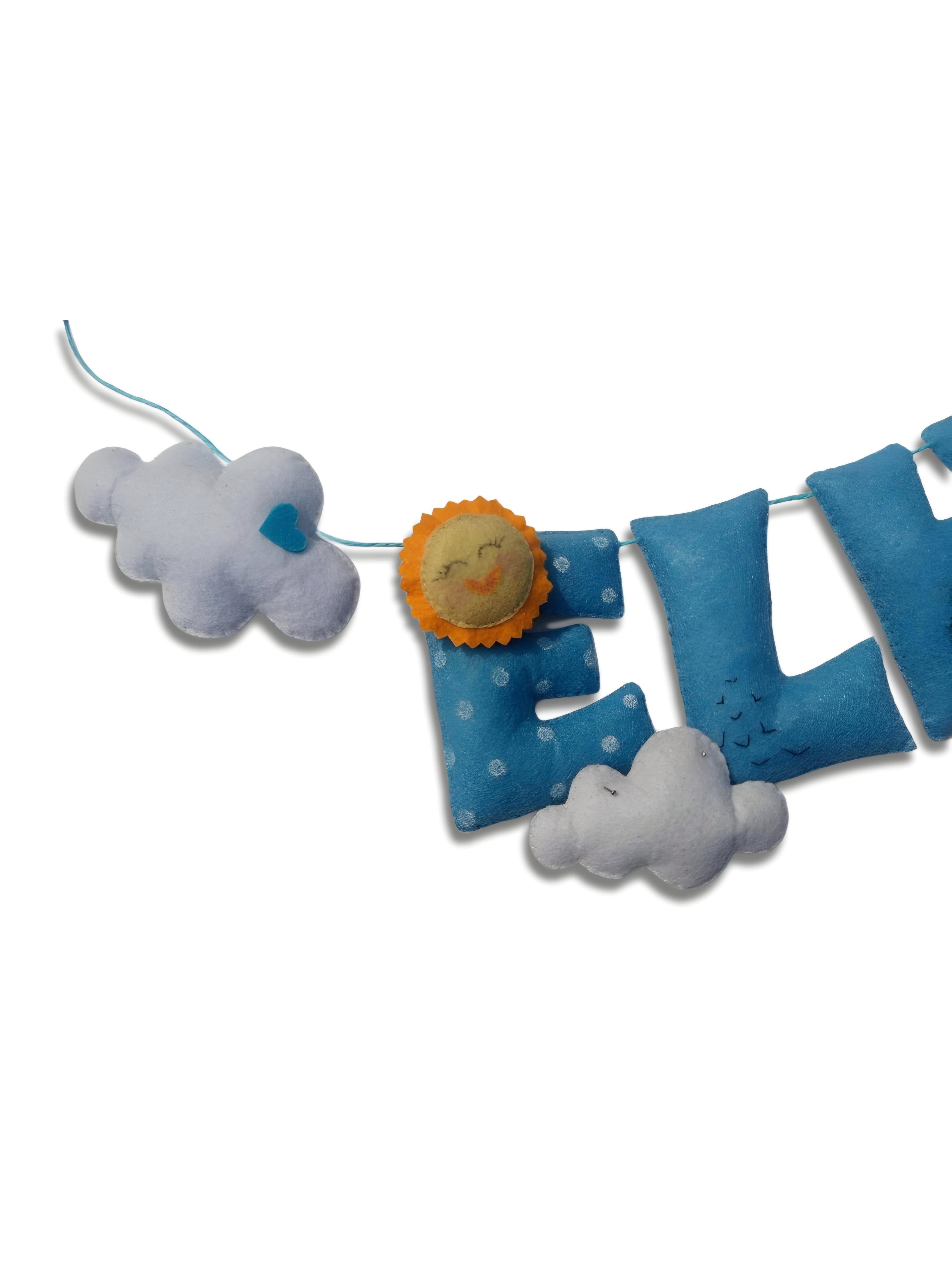 Cloud Theme Name Hanging