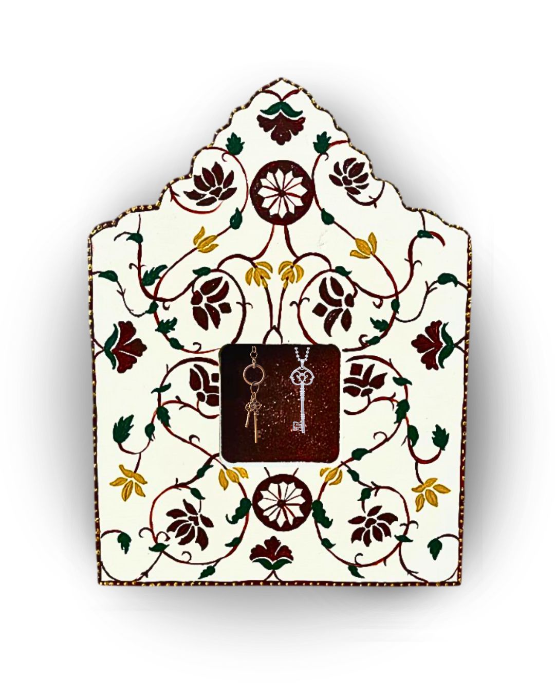 Keys Hanging Floral Frame