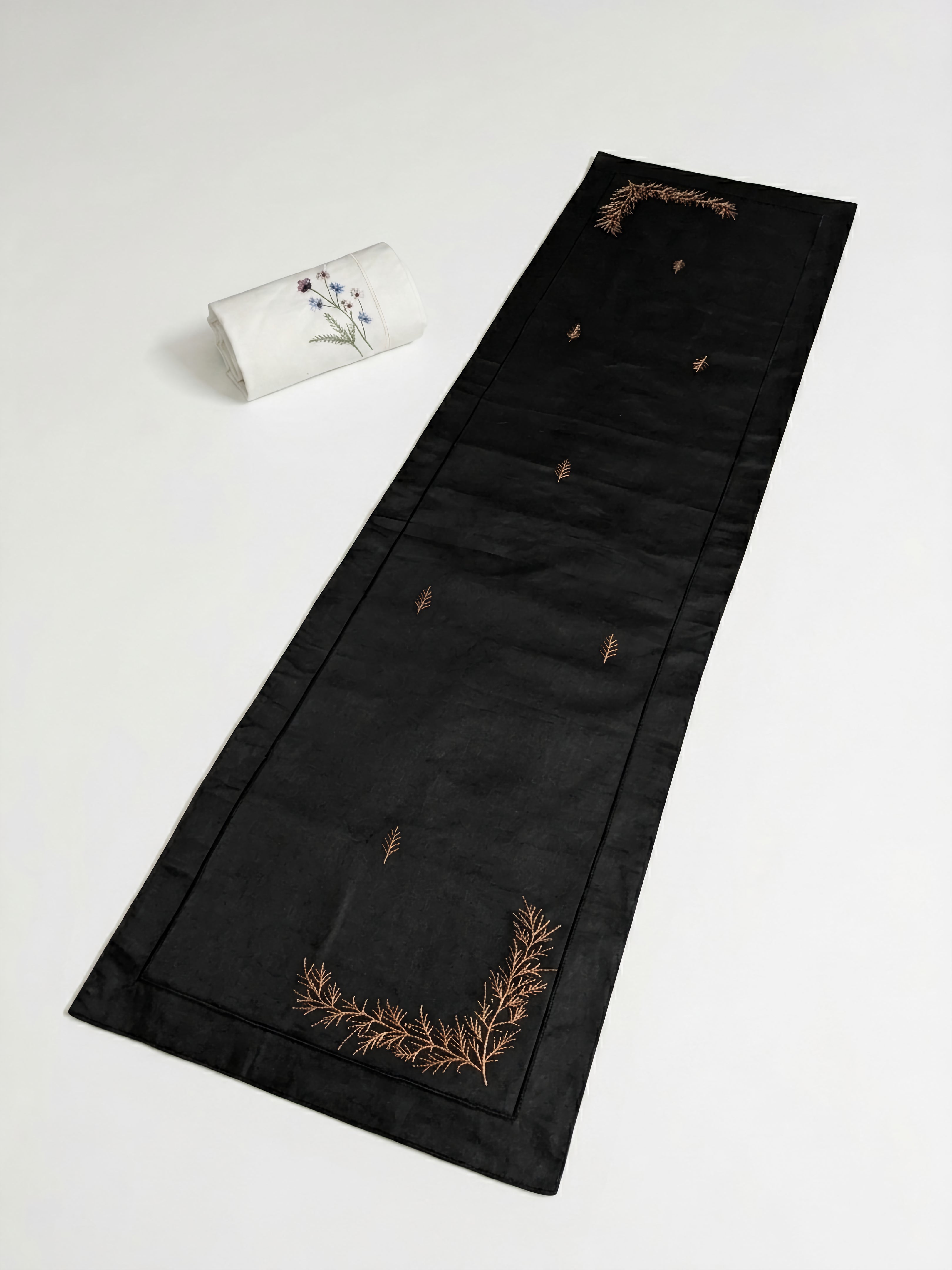 Midnight Fern Table Runner