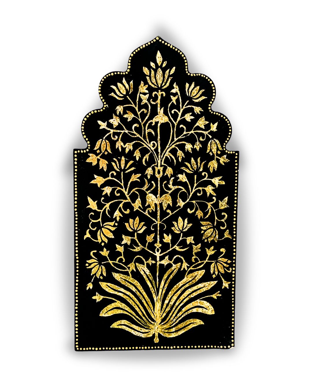 Mughal bloom wall frame (Gold)