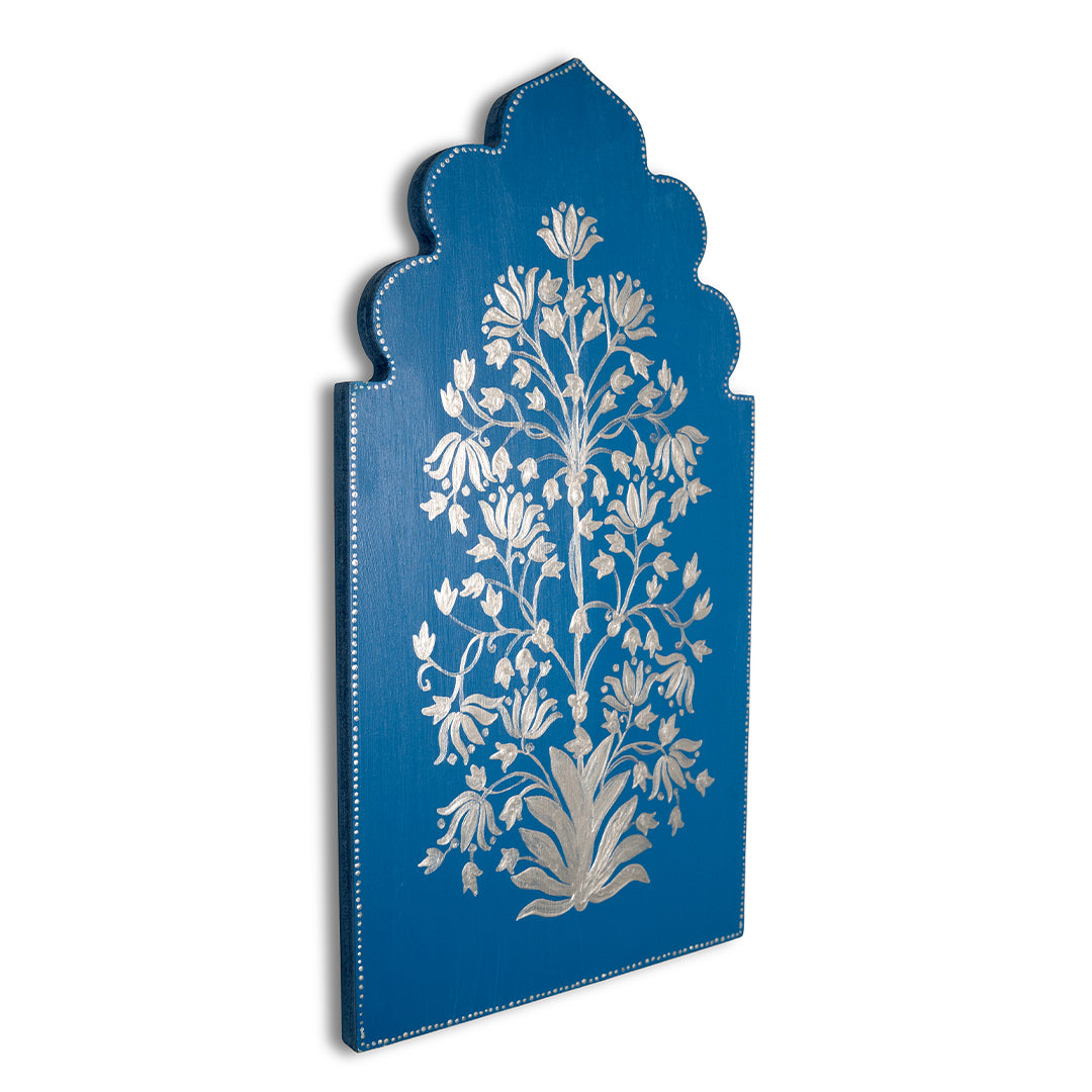 Mughal bloom wall frame (silver)