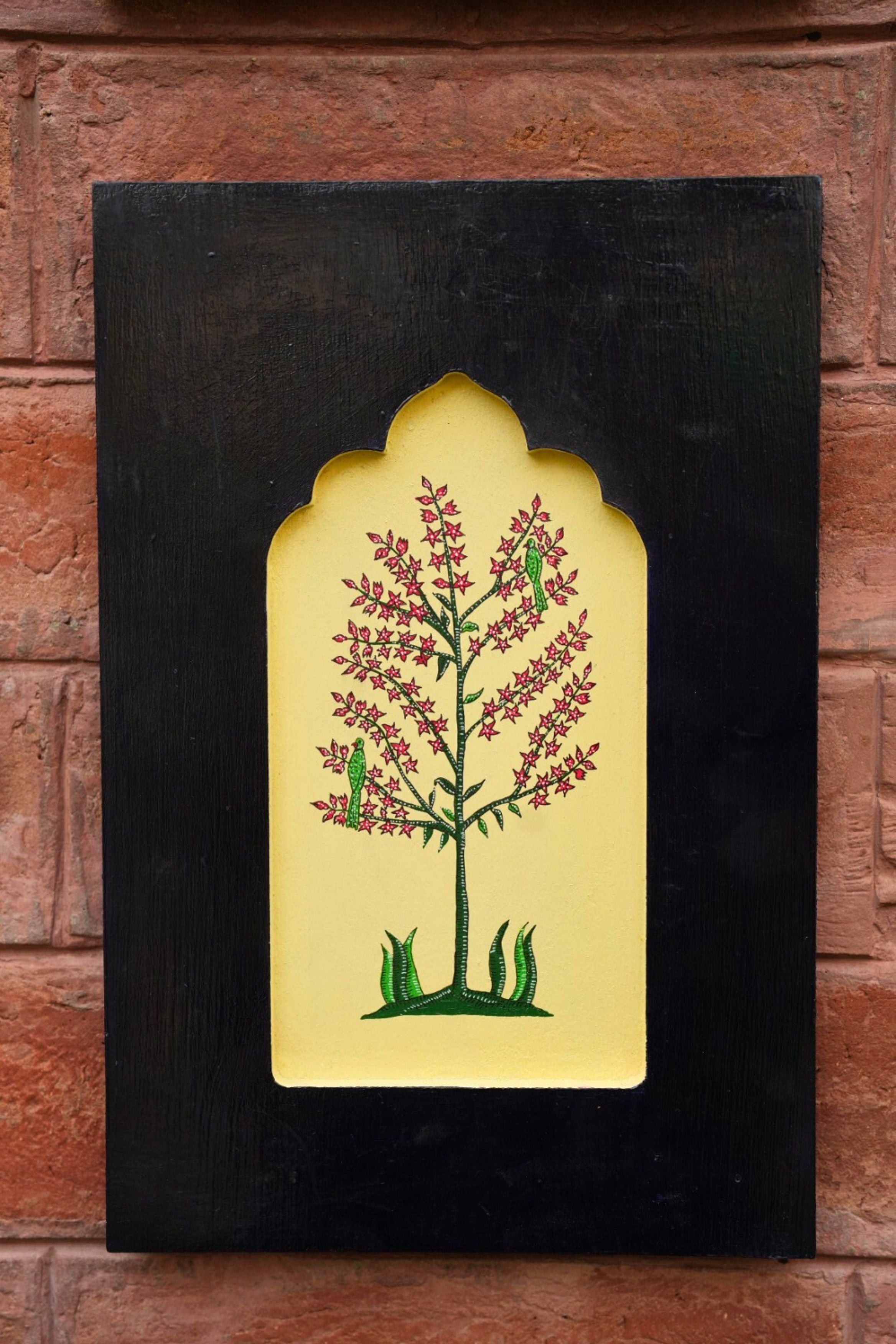 Mughal Art Frame Dark Blue