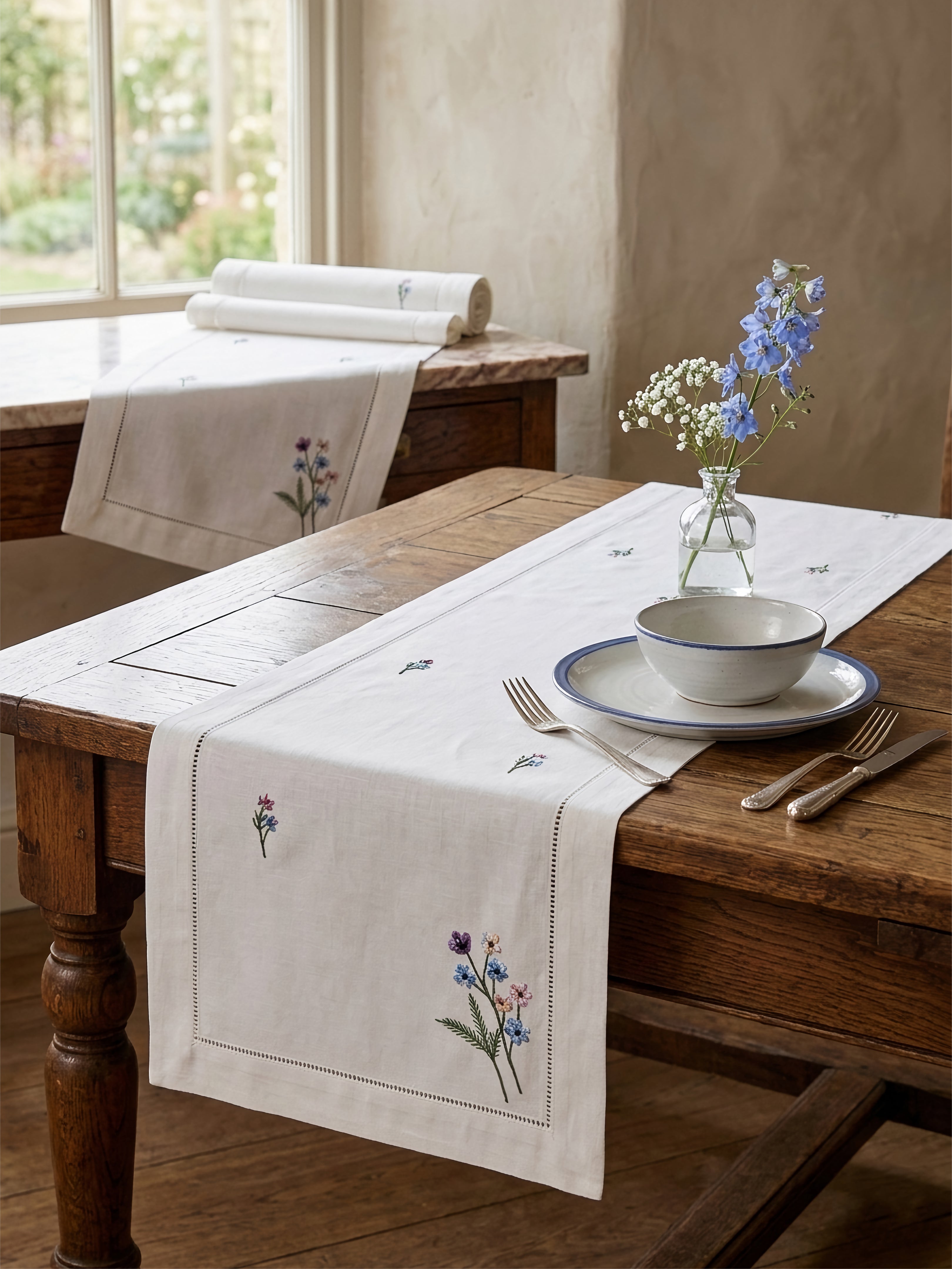 Whispering Flora Table Runner
