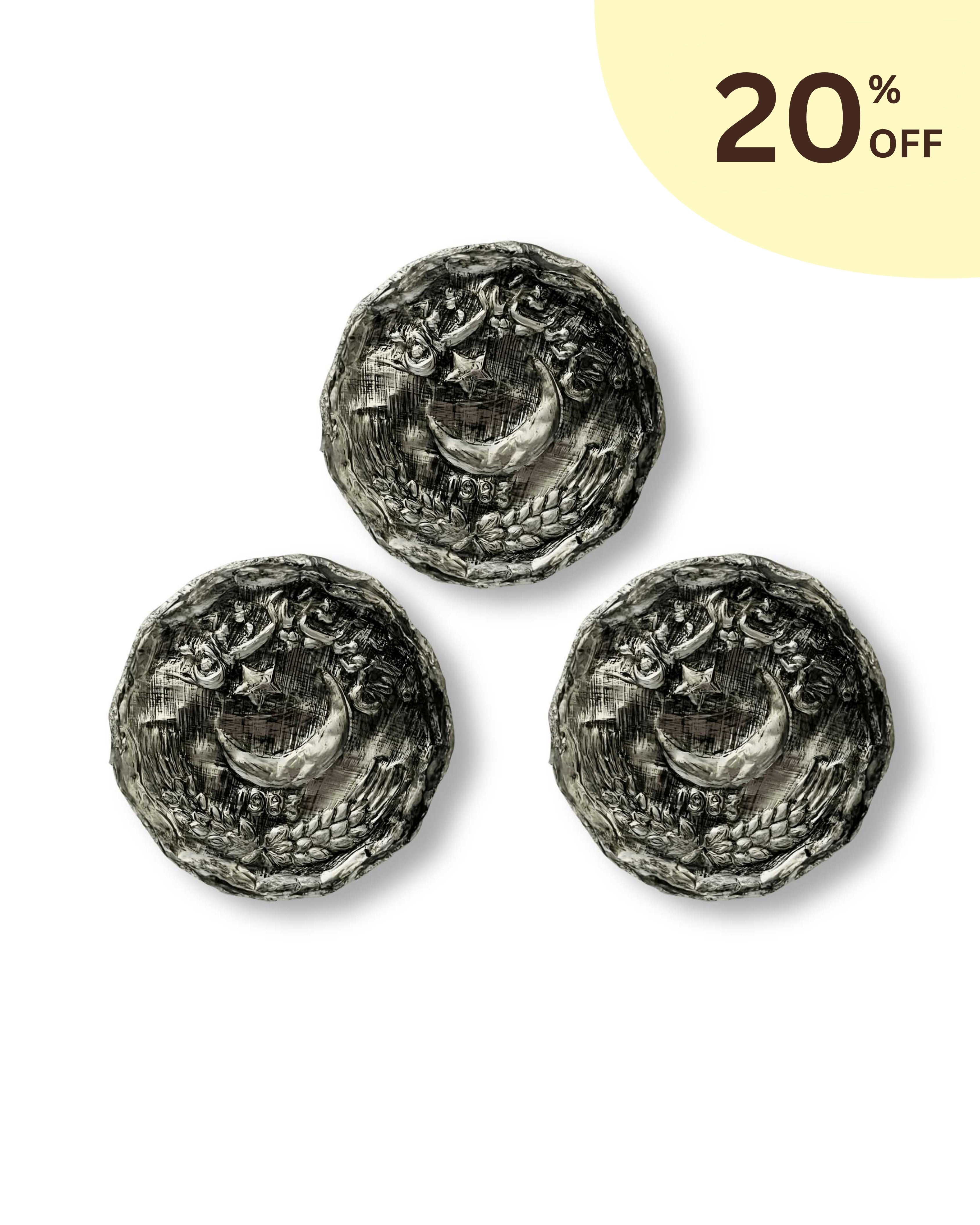 2 & 3 & 4 Coin Shaped Coaster 20% OFF