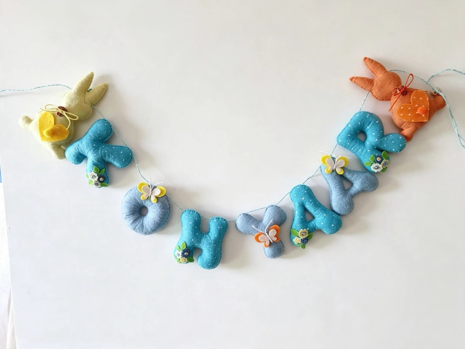 Bloom & Bunny Name Hanging