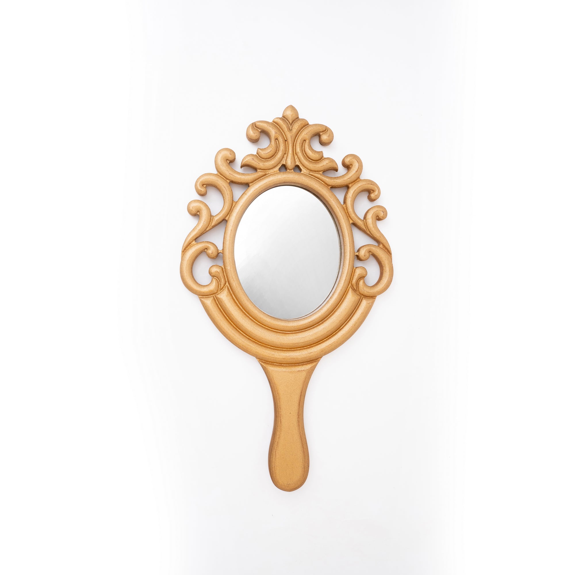 Gold Vintage Handheld Mirror