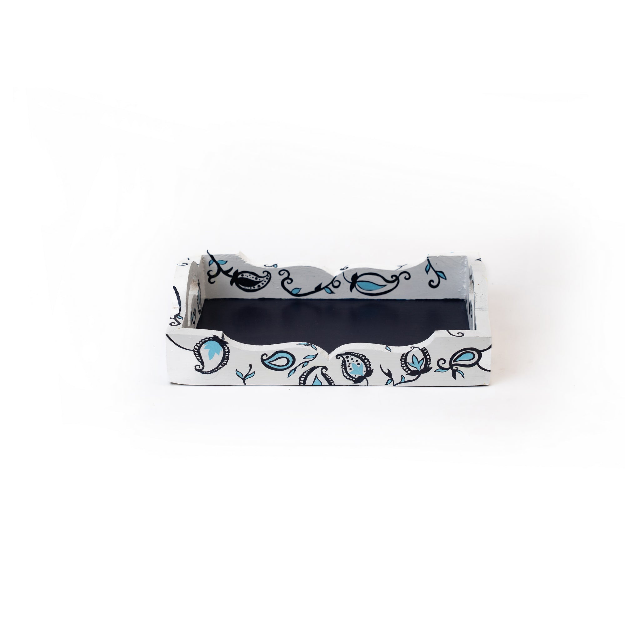 Blue Paisley Tray