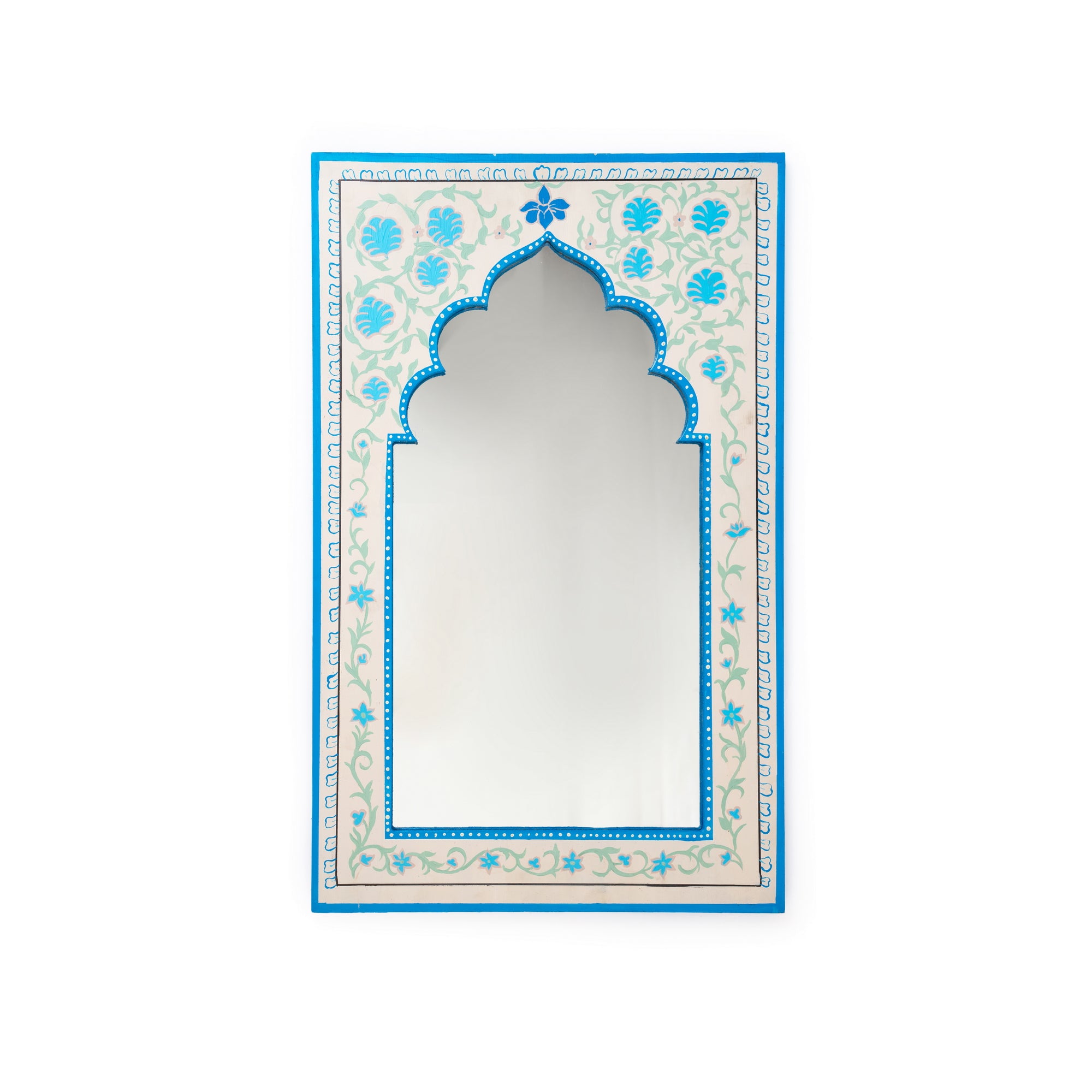 Blue Heritage Arch Mirror Frame