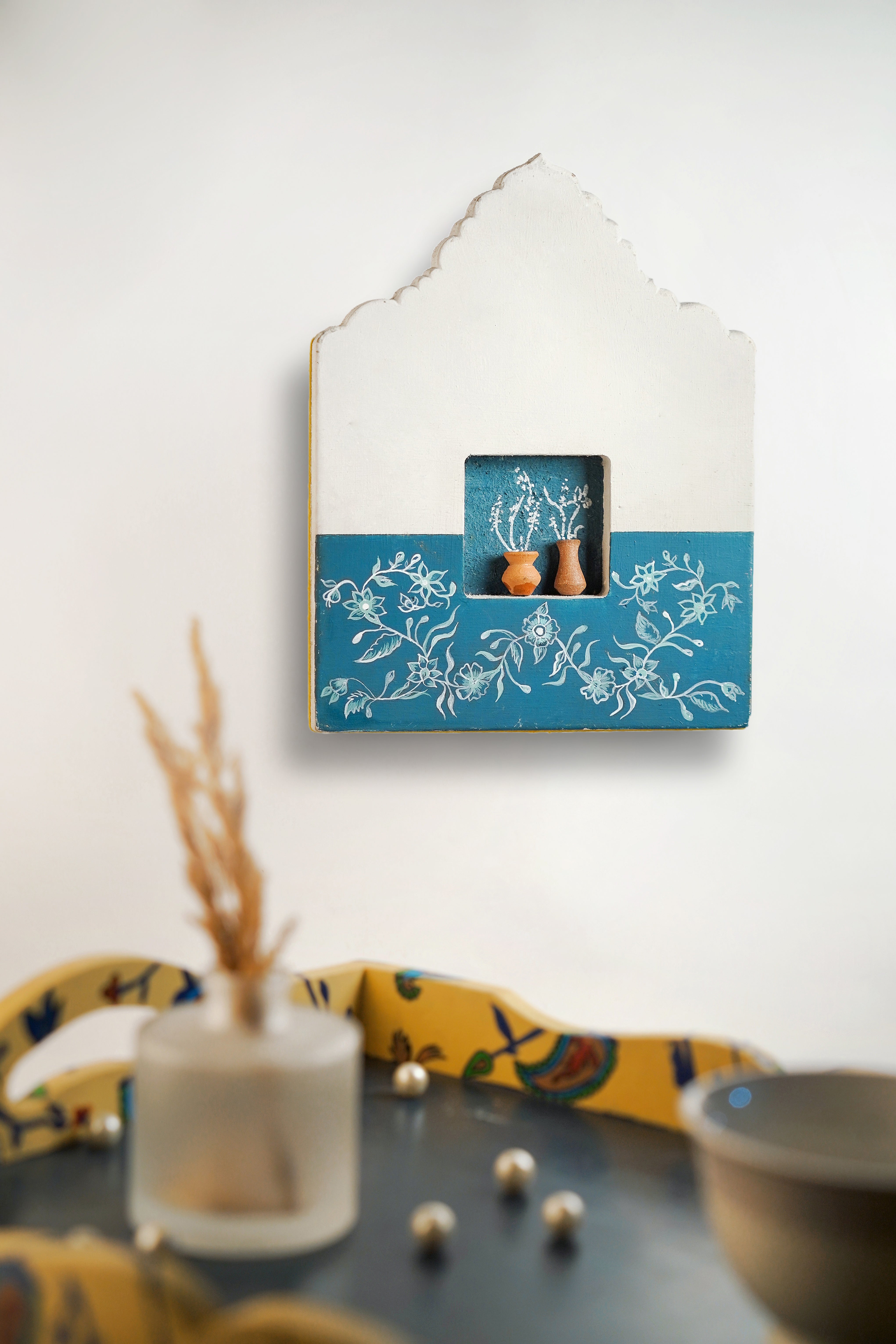 Blue Pottery Art Frame