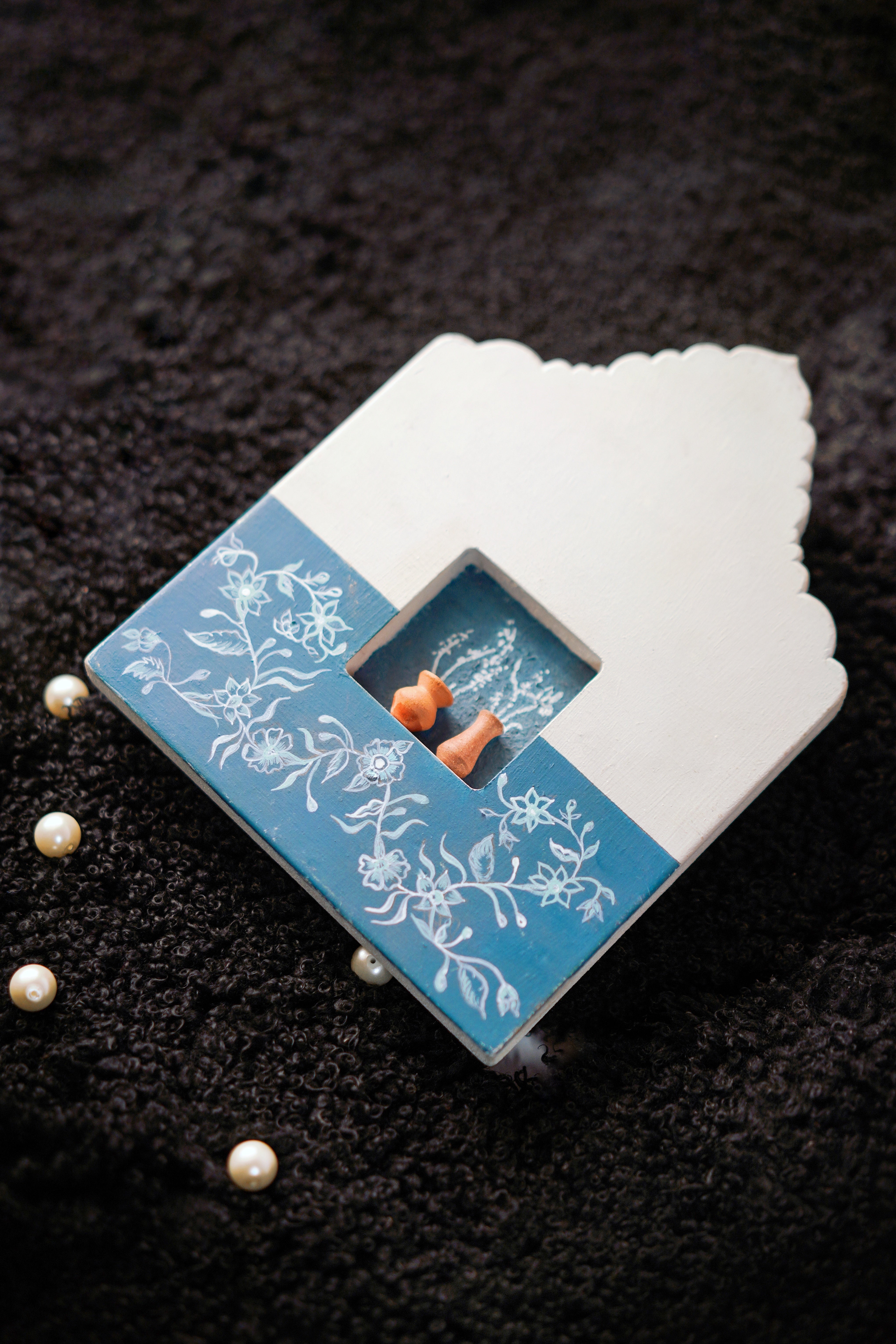 Blue Pottery Art Frame