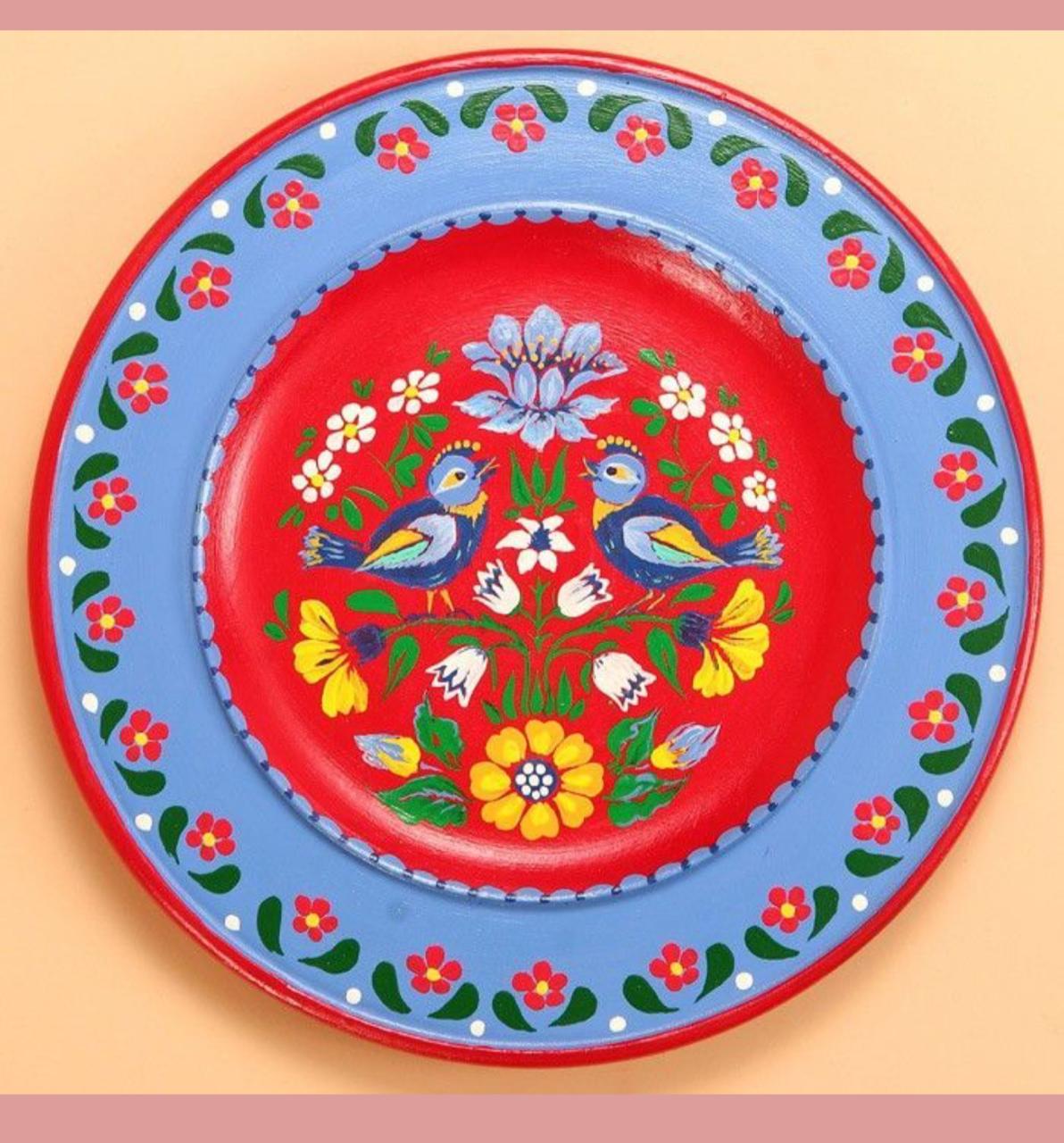 Floral Folk Art Coaster (Buy Any One)