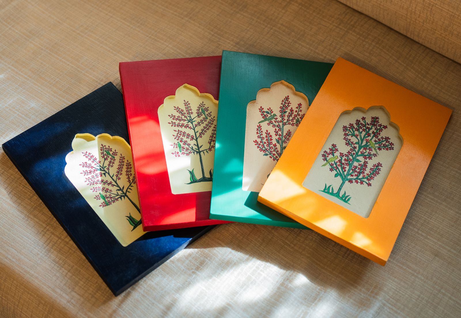 Mughal Art Frame Red