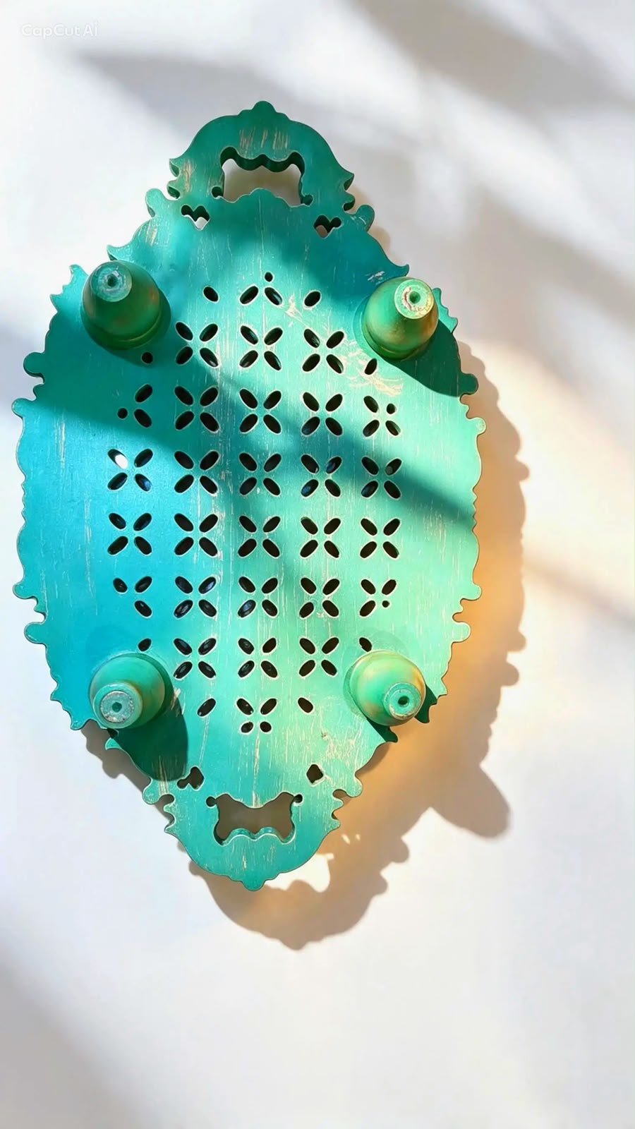Vintage Bloom Tray (Green)