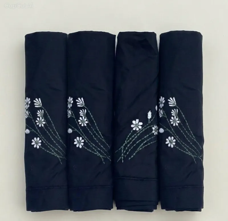 Midnight Fern Napkins Set Design 2