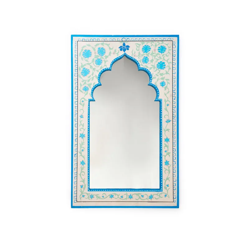 Blue Heritage Arch Mirror Frame