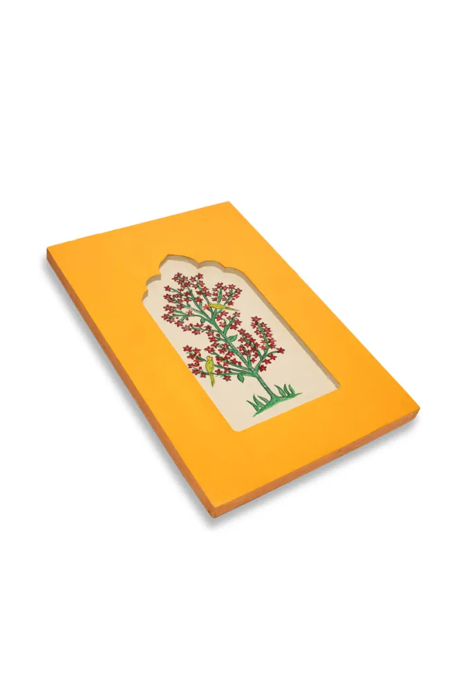 Mughal Art Frame Yellow